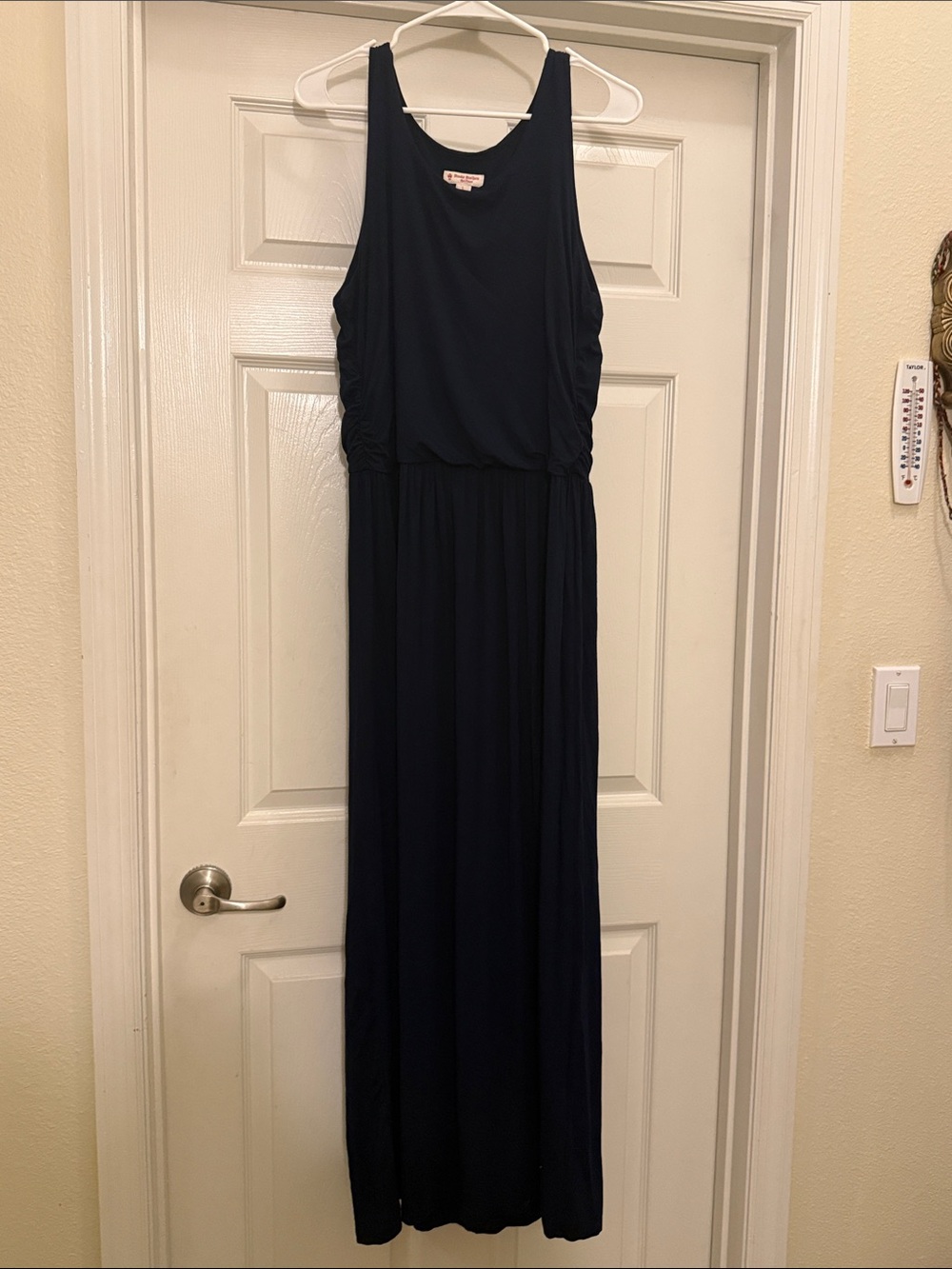 Brooks Brothers Navy Scoop Neck Maxi Dress